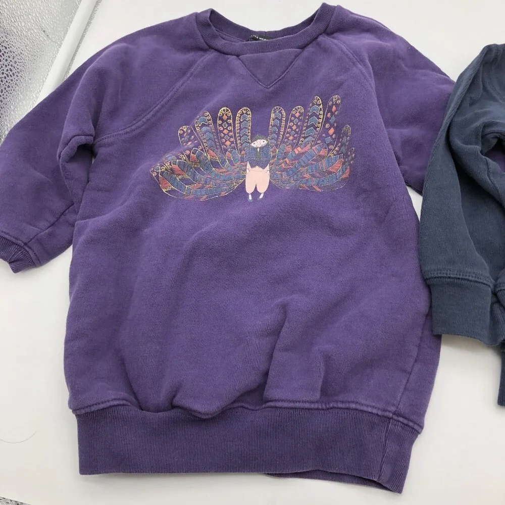 Little Marc Jacobs Girls 3T Sweatshirts BUNDLE 2 Piece Crewneck Pullover Graphic - Picture 3 of 8